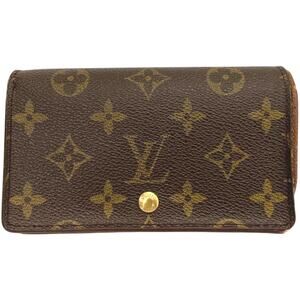 Louis Vuitton Brown Monogram Porte Monnaie Billets Tresor Bifold Wallet